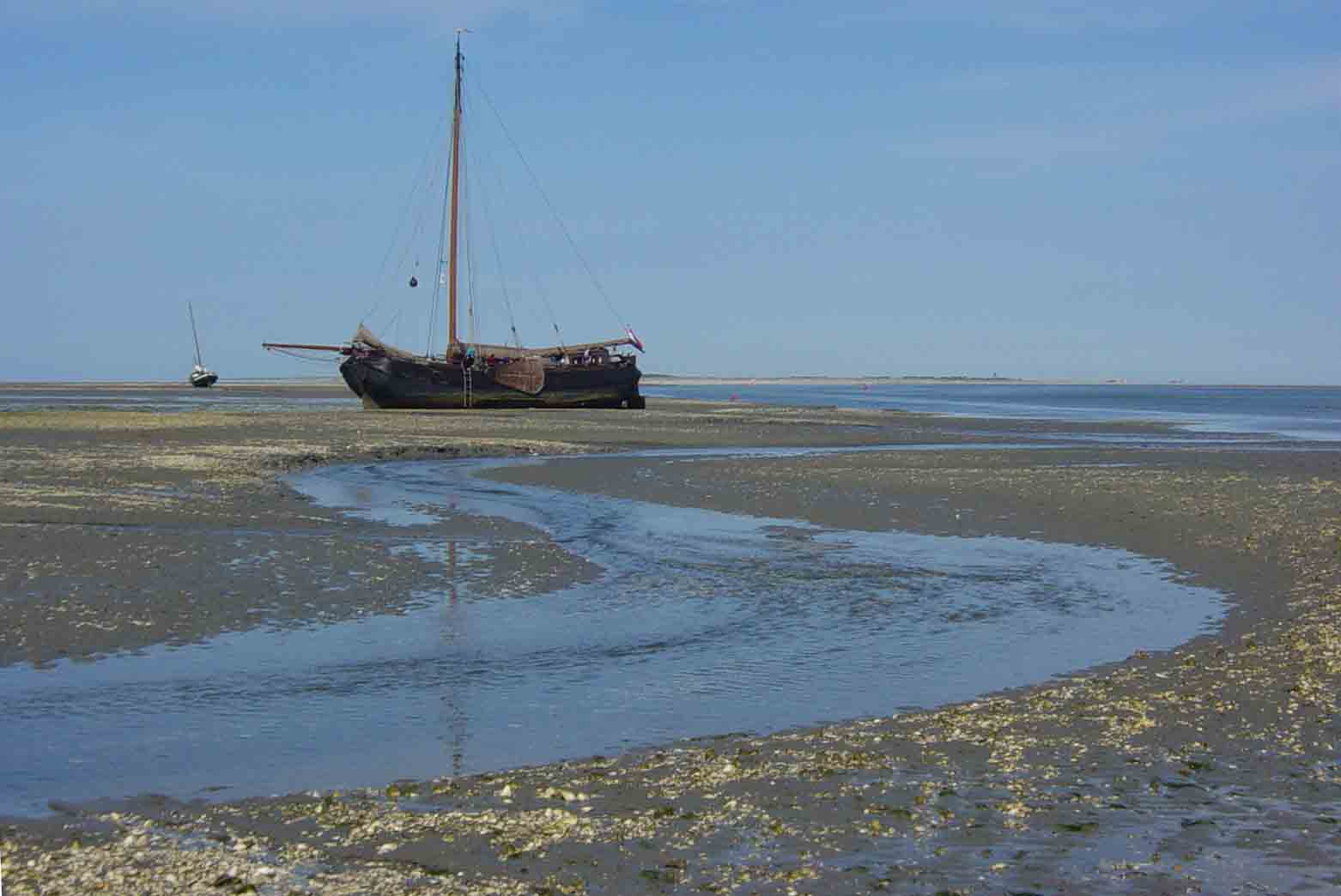 Segeln, aber auch trocken Fallen auf dem Watt